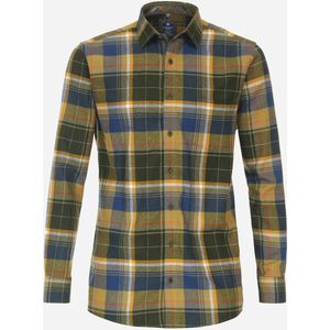 3 voor 99 | Redmond comfort fit overhemd, popeline, groen geruit