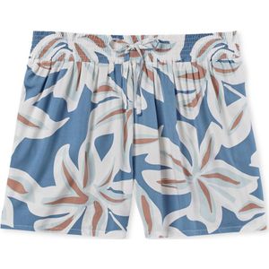 SCHIESSER Mix+Relax loungebroek kort, dames loungebroek kort viscose bloemenprint multicolour