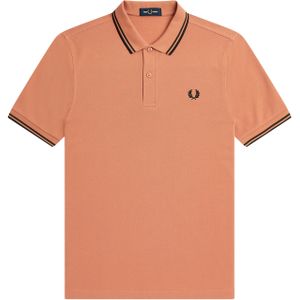 Fred Perry M3600 polo twin tipped shirt, pique, Light Rust -  Maat: 3XL
