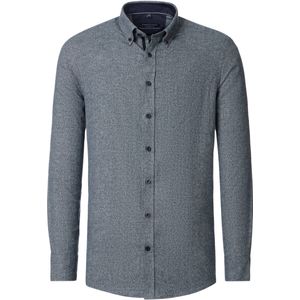 CASA MODA - Sport Comfort Fit Overhemd - Blauw - Strijkvriendelijk