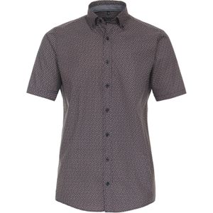 CASA MODA - Sport Comfort Fit - Overhemd - Oranje - Korte Mouw - Popeline