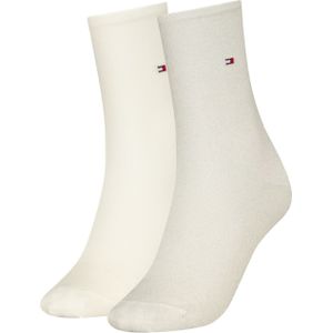 Tommy Hilfiger Sock Casual (2-pack), dames sokken, off white