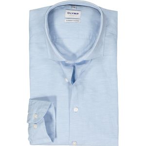 OLYMP Level 5 body fit overhemd, structuur, lichtblauw
