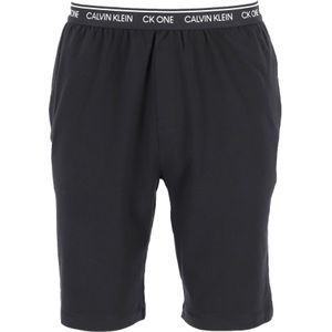 Calvin Klein CK ONE Lounge sleep short, heren lounge joggingbroek kort, dun, zwart