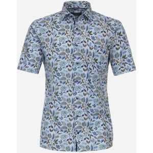 CASA MODA modern fit overhemd, korte mouw, popeline, blauw dessin 48