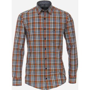 CASA MODA Sport casual fit overhemd, mouwlengte 72 cm, popeline, oranje 47/48