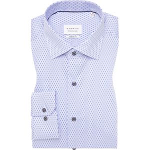 ETERNA modern fit overhemd, twill, lichtblauw dessin 48