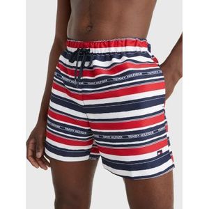 Tommy Hilfiger Medium Drawstring swimshort, heren zwembroek, blauw dessin -  Maat: XL