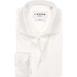 Ledub modern fit overhemd, jersey, wit