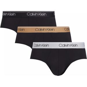 Calvin Klein Hipster Briefs (3-pack), heren slips, zwart -  Maat: XL