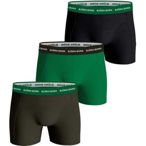 Bjorn Borg Cotton Stretch boxers, heren boxers normale lengte (3-pack), multicolor -  Maat: XS