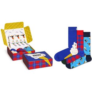 Happy Socks Downhill Skiing Socks Gift Set (3-pack), unisex sokken in cadeauverpakking - Unisex - Maat: 41-46