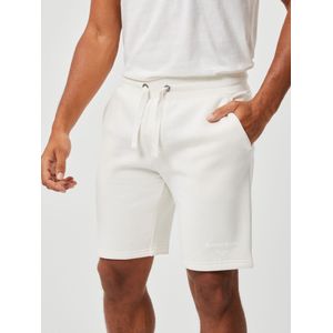 Bjorn Borg Logo Shorts, heren broek kort, off white -  Maat: XXL