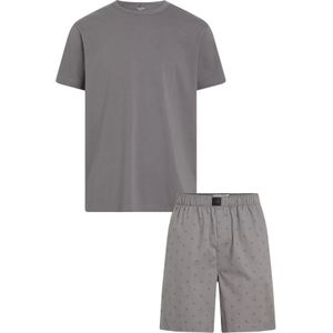 Calvin Klein - Heren Shortama - Grijs - O-hals - Korte Broek
