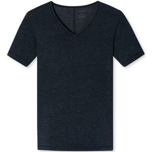 SCHIESSER Personal Fit T-shirt (1-pack), heren shirt korte mouwen v-hals nachtblauw -  Maat: XL