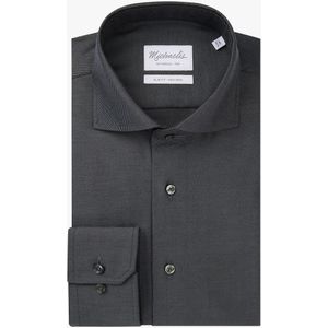 Michaelis slim fit heren overhemd, twill, grijs