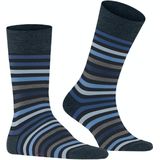 FALKE Tinted Stripe herensokken, donkerblauw (dark navy)