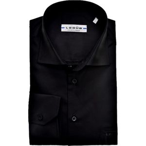 Ledub modern fit overhemd, mouwlengte 72 cm, zwart 48