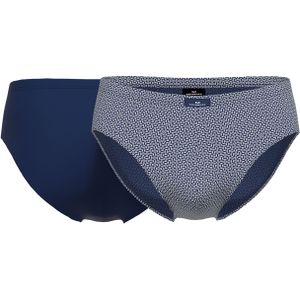 Gotzburg heren sport slip (2-pack), middenblauw mini dessin