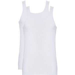 TEN CATE Fine men singlet (2-pack), heren singlet, wit