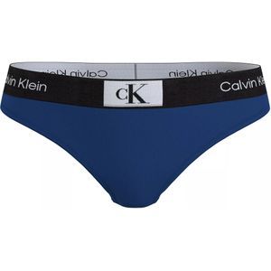 Calvin Klein dames modern thong (1-pack), string, blauw -  Maat: XL