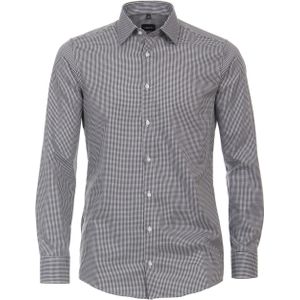 VENTI modern fit overhemd, mouwlengte 72 cm, twill, zwart