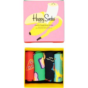 Happy Socks Food For Thought Socks Gift Set (4-pack), kleurrijk eten - Unisex - Maat: 41-46