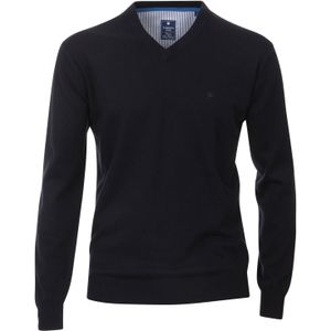 Redmond heren trui katoen, V-hals, marine blauw