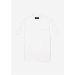 Marc O'Polo regular fit polo, heren poloshirt korte mouw, wit -  Maat: XL