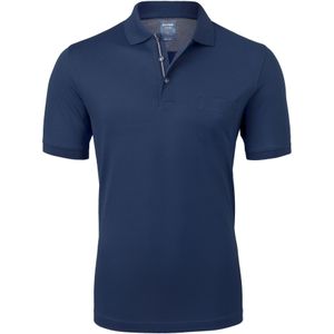 OLYMP modern fit poloshirt, blauw -  Maat: 3XL