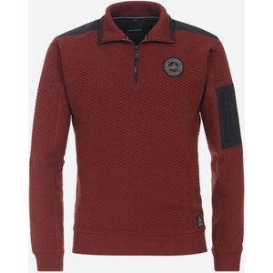CASA MODA comfort fit schipperstrui, roestbruin