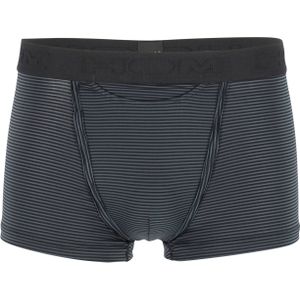 HOM Simon boxer briefs HO1 (1-pack), heren boxer met horizontale gulp, zwart gestreept -  Maat: M