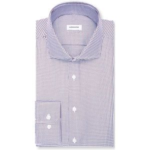 Seidensticker slim fit overhemd, popeline, rood geruit