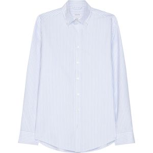 Seidensticker slim fit overhemd, Oxford, blauw gestreept 41