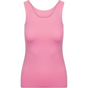 RJ Bodywear Pure Color dames top (1-pack), hemdje met brede banden, felroze -  Maat: 3XL