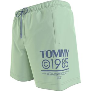 Tommy Hilfiger Medium Drawstring swimshort, heren zwembroek, groen -  Maat: M