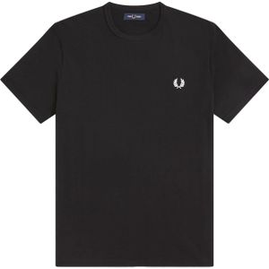 Fred Perry Ringer regular fit T-shirt M3519, korte mouw O-hals, zwart