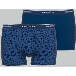 Ceceba heren boxer normale lengte (2-pack), donkerblauw dessin