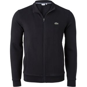 Lacoste heren sweatvest, met rits, zwart