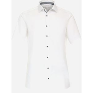VENTI modern fit overhemd, korte mouw, twill, wit 44