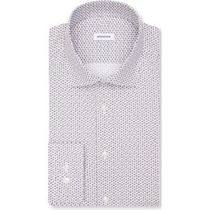 Seidensticker slim fit overhemd, popeline, grijs dessin