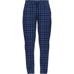 Ceceba heren pyjama- of loungebroek, donkerblauw geruit -  Maat: 6XL