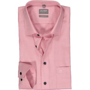 OLYMP comfort fit overhemd, structuur, roze