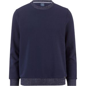 OLYMP modern fit sweatshirt katoenmengsel, marineblauw
