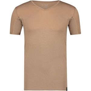 RJ Bodywear Sweatproof T-shirt (1-pack), heren T-shirt met anti-zweet oksels, V-hals, huidskleur -  Maat: M