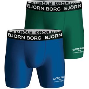 Bjorn Borg Performance boxers, microfiber heren boxers lange pijpen (2-pack), multicolor -  Maat: M