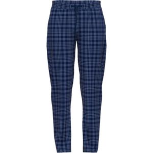 Ceceba heren pyjama- of loungebroek, donkerblauw geruit