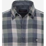 CASA MODA Sport casual fit overhemd, dobby, groen geruit