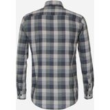 CASA MODA Sport casual fit overhemd, dobby, groen geruit