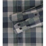 CASA MODA Sport casual fit overhemd, dobby, groen geruit